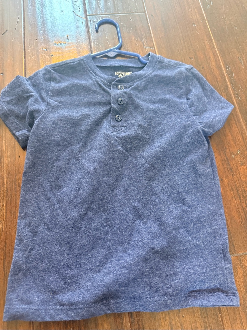Garanimals Navy Blue Short-Sleeve Henley Tee